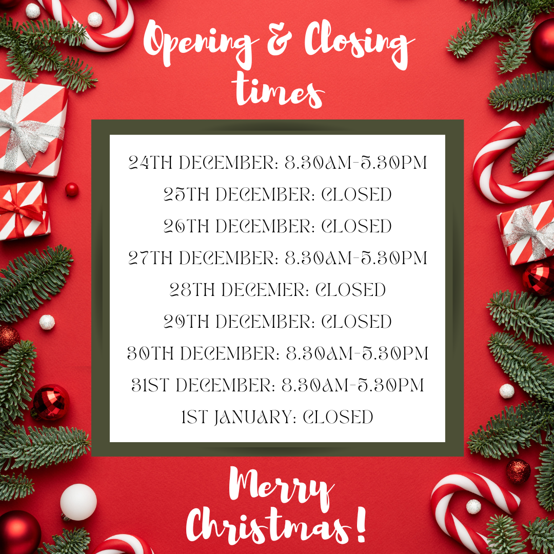 Christmas Opening Hours